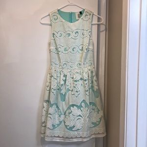 Aqua blue lace dress size small
